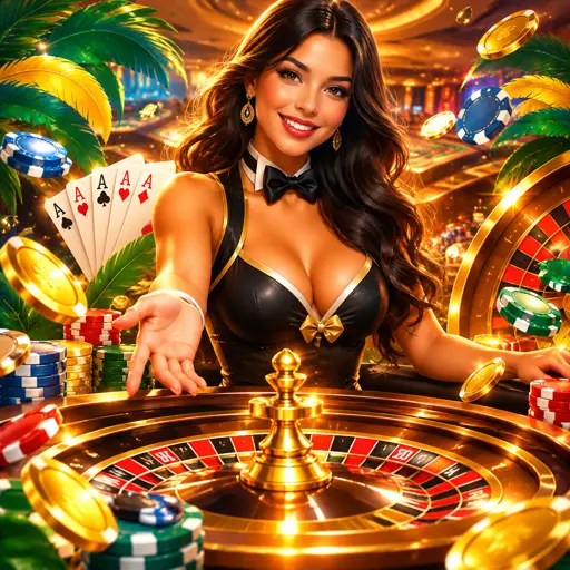 estúdio HD de cassino ao vivo com iluminação profissional