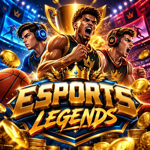 Setup de e-sports com monitores e teclado